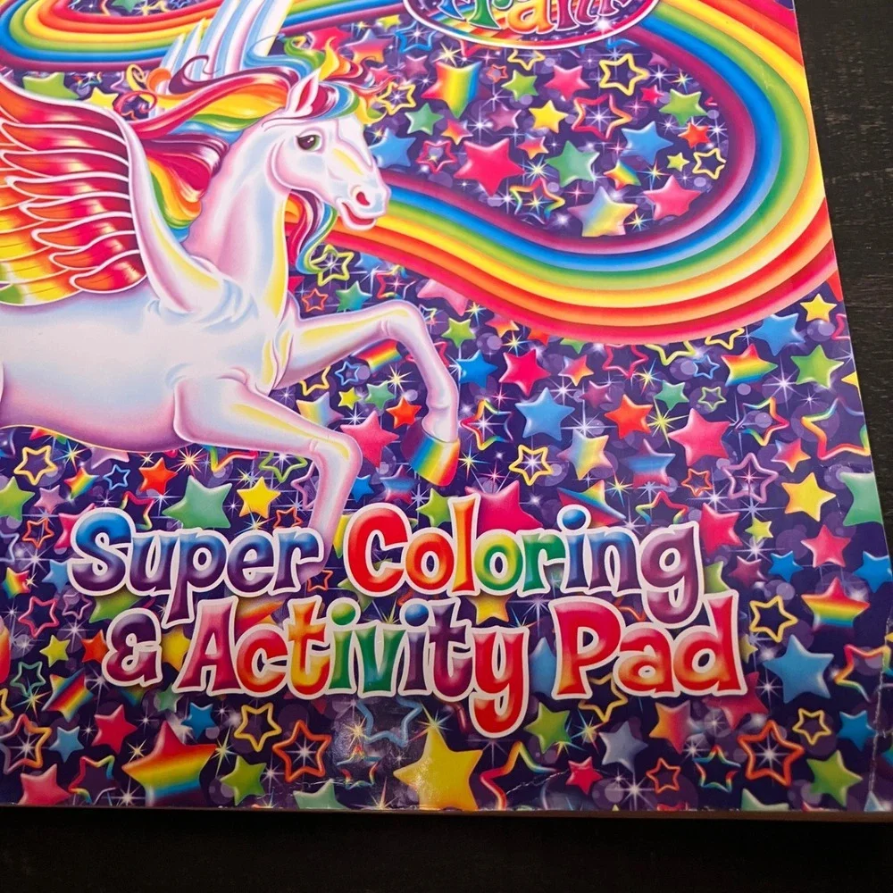 Lisa Frank Super Coloring Activity Pad Unicorn Rainbow Stars Bendon Kids Art Fun
